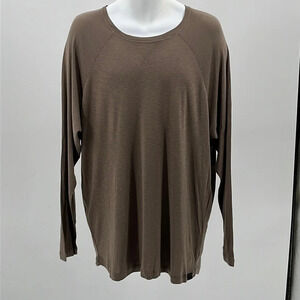 PTO Crew Neck Long Sleeve Shirt in Nutmeg - NWOT - Size XL